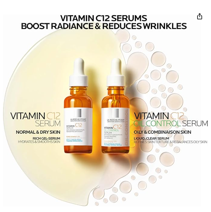 La Roche Posay 12% Pure Vitamin C Anti-Aging Face Serum For All Skin Types 30ml