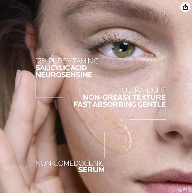 La Roche Posay 12% Pure Vitamin C Anti-Aging Face Serum For All Skin Types 30ml
