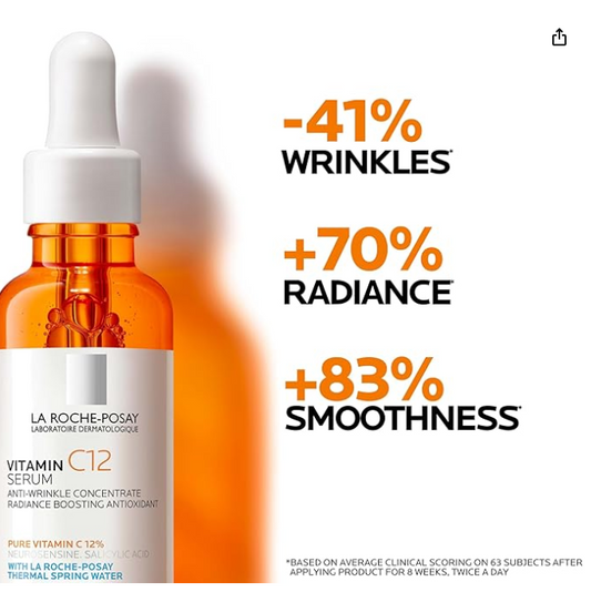 La Roche Posay 12% Pure Vitamin C Anti-Aging Face Serum For All Skin Types 30ml