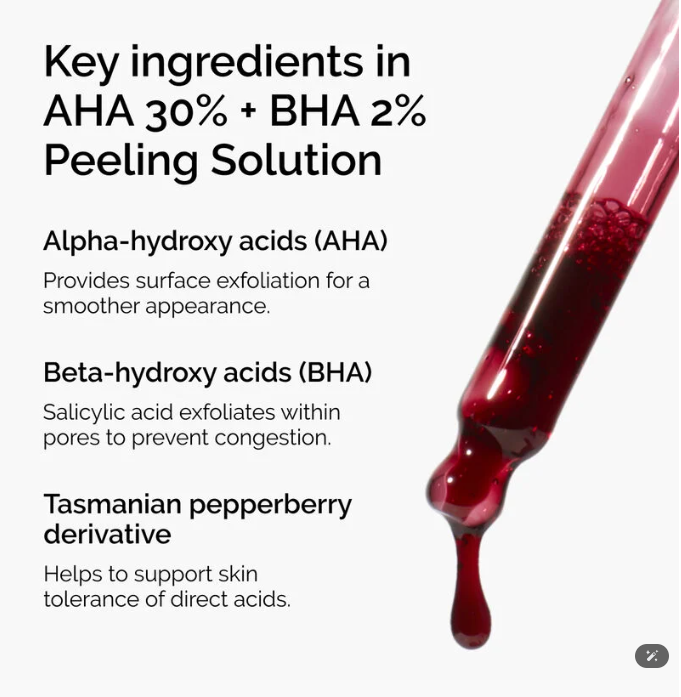 The Ordinary Aha 30% + Bha 2% Peeling Solution, 30ml