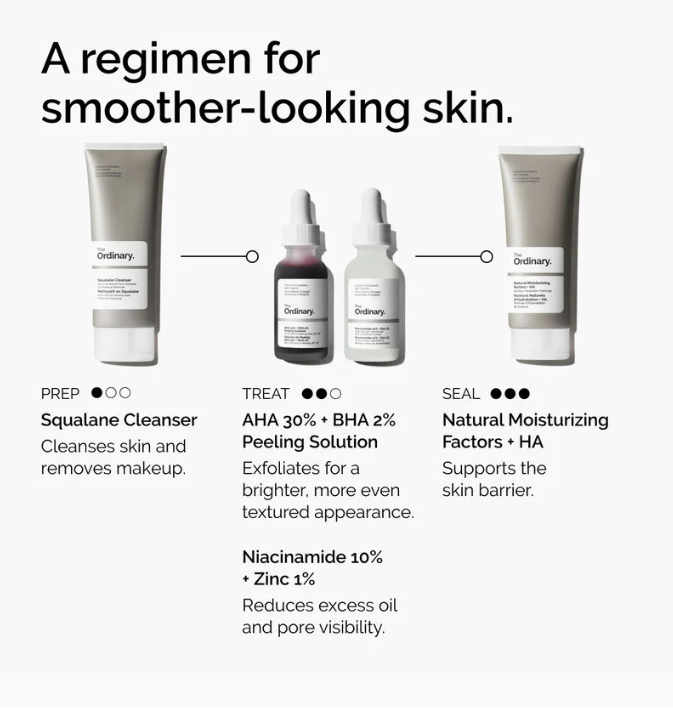 The Ordinary Aha 30% + Bha 2% Peeling Solution, 30ml